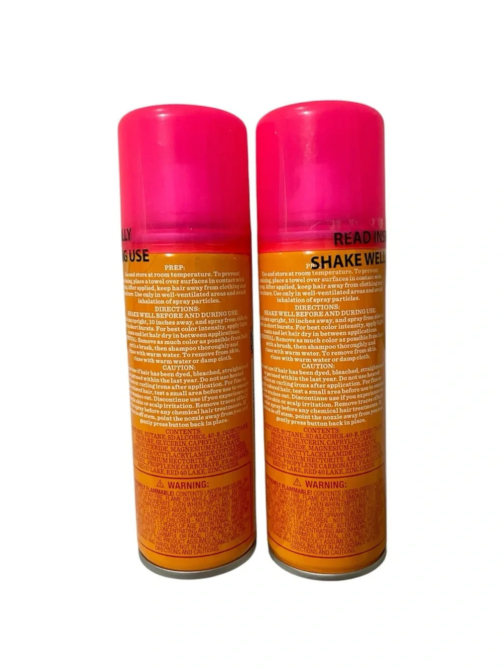 Hyde and EEK! 2 Pack Halloween Neon Pink Spray-On Temporary Hair Color